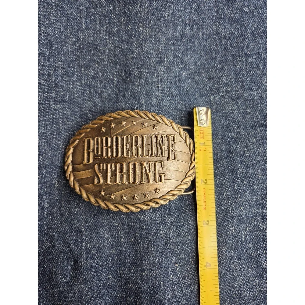 Vintage Borderline Strong Moorpark Metals First Responder Belt Buckle